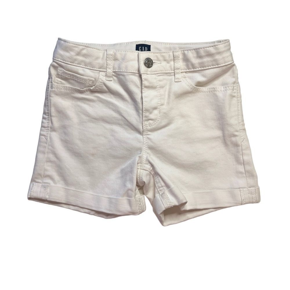 Gap Denim- White Shorts- Mid Rise-Youth- Size: 10